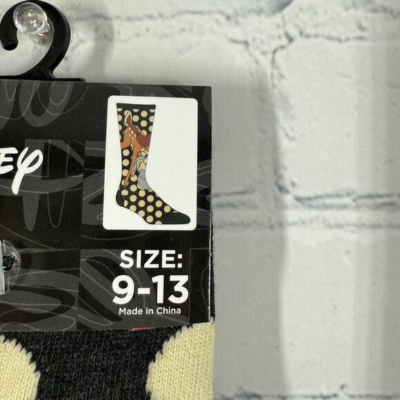 Disney Ankle Socks Women 9-13 Crew Lot Mickey Minnie Bambi Stitch Cartoon - Picture 3 of 16